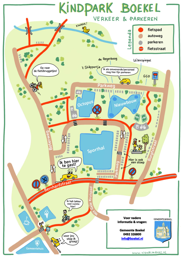 Overzicht van definitieve indeling Kindpark