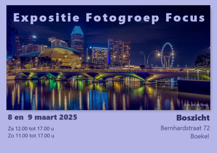 Expositie Fotogroep Focus KBO Boekel